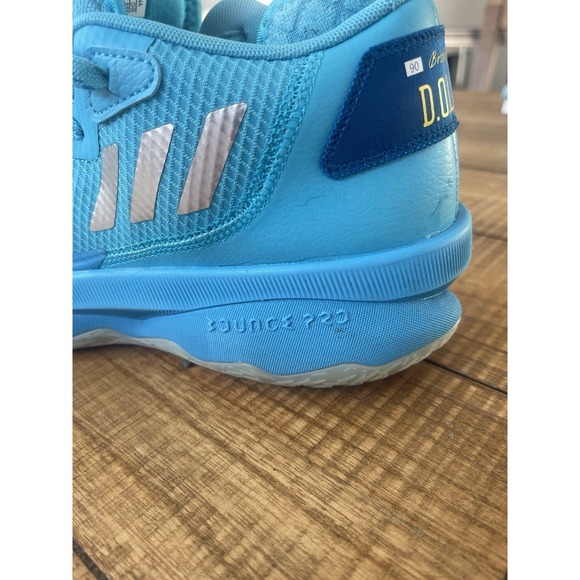 Adidas Men's Shoe, Size 10, Basketball Light Blue DOLLA Damian Lillard - Picture 6 of 12